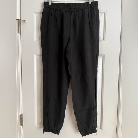 Designer WORTH black zipper jogger pants M - Picture 1 of 6